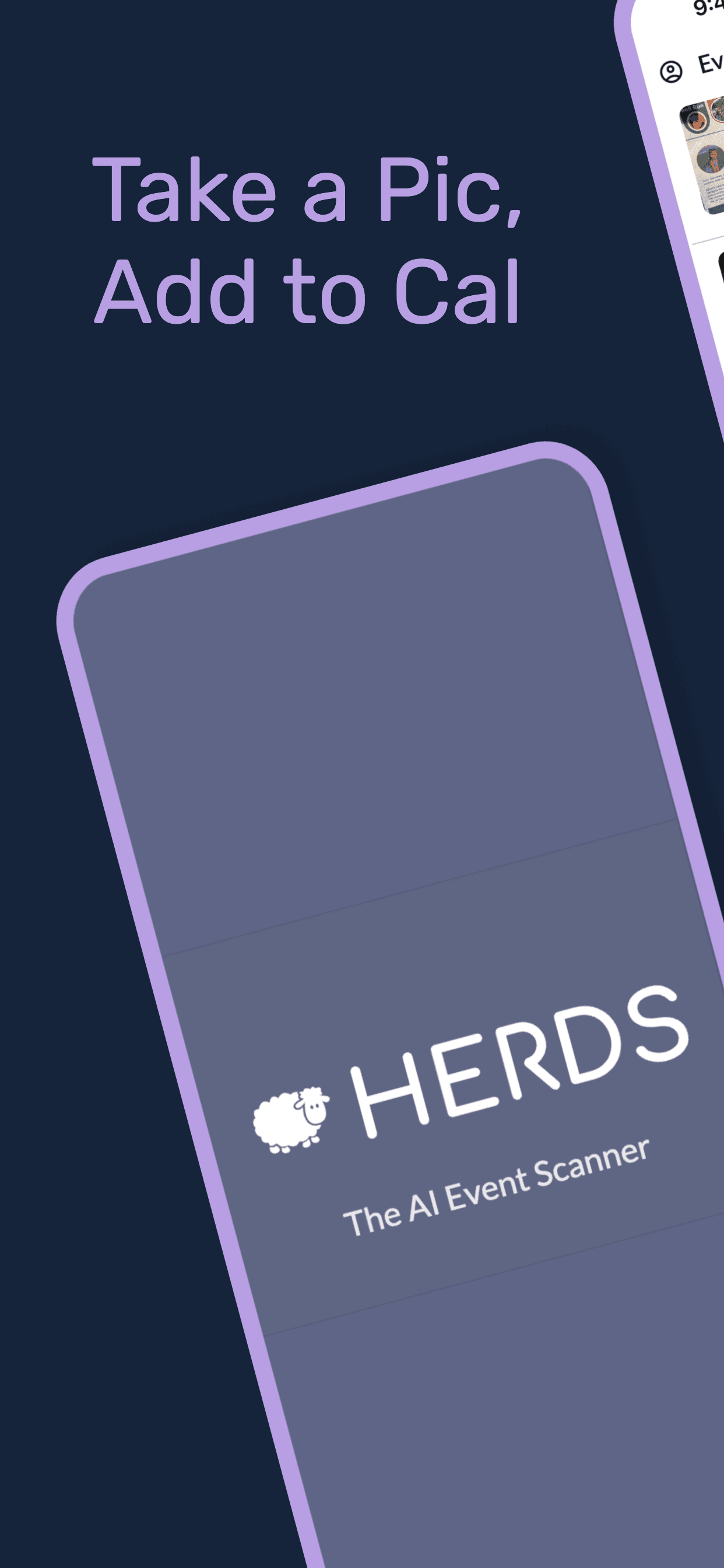 Herds — Take a Pic, Add to Cal
